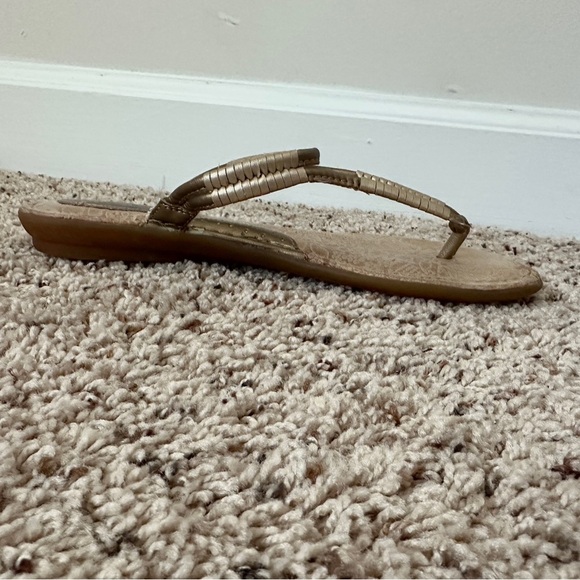 BOC by Born Gold Metallic Slingback Cushioned Sandals Women’s Size 10 Comfort - Picture 6 of 12